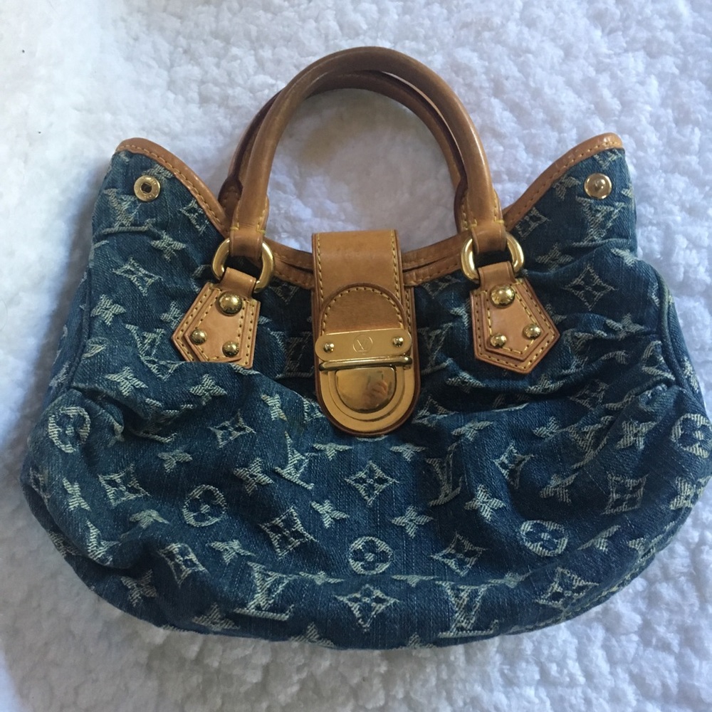 Louis Vuitton Denim Monogram Pleaty Bag
